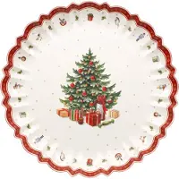 Villeroy & Boch Toy's Delight Serveerschaal - Kerstdesschalen Porselein White - 14-8585-3884