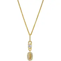 Orphelia 'Lily' Dames 925 Sterling Zilver Hanger met Ketting - Goud ZH-7582/G