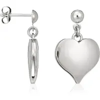 Orphelia Dames 925 Zilveren Oorbellen - Zilver ZO-5071