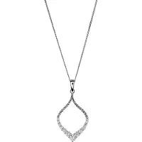 Orphelia 'Grace' Dames 925 Sterling Zilveren Ketting met Hanger - Zilver ZH-7493