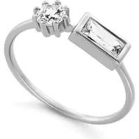 Orphelia 'Madelyn' Dames 925 Sterling Zilveren Ring - Zilver ZR-7583