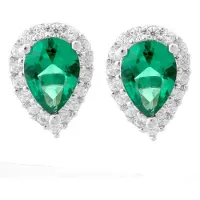 Orphelia 'Enora' Dames 925 Sterling Zilveren Stud Oorbellen - Zilver ZO-7226/EM