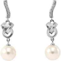 Orphelia 'Clara' Dames 925 Sterling Zilveren Hangoorbellen - Zilver ZO-7515
