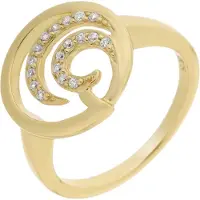 Orphelia Dames 925 Sterling Zilveren Ring - Goud ZR-7084/2