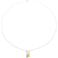 Orphelia Dames 925 Sterling Zilveren Ketting met Hanger - Zilver/Goud ZH-6042/1