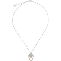 Orphelia 'Inez' Dames 925 Sterling Zilveren Ketting met Hanger - Zilver/Rosé ZK-7391