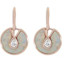 Orphelia 'Emmila' Dames 925 Sterling Zilveren Oorbellen - Roze ZO-7287