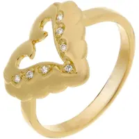 Orphelia Dames 925 Sterling Zilveren Ring - Goud ZR-3936/1