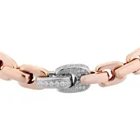 Orphelia Dames 925 Sterling Zilveren Armband - Roze ZA-7158
