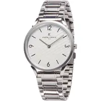 Pierre Cardin Pigalle Stripes herenhorloge Zilverkleurig CPI.2020