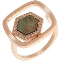 Orphelia Dames 925 Sterling Zilveren Ring - Roze zr-7372