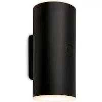 Briloner LED-wandlamp buiten 3786015, dimbaar, zwart, Kunststof, Modern, LED wandlamp buiten