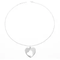 Orphelia Dames 925 Sterling Zilveren Ketting met Hanger - Zilver ZH-4308