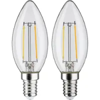 Paulmann Filament 230 V LED kaars E14 2x250lm 2x2,7W 2700K Helder