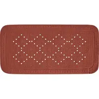 Spirella Alaska Badkuip Inlegmat Antislip – Badmat PVC met Antislip Oppervlak – Terracotta – 71 x 36 cm