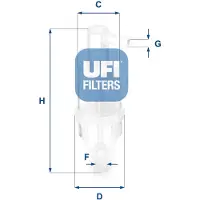 Ufi 31.013.00 Brandstoffilter