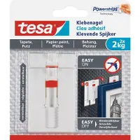 TESA Serie - Verstelbare Zelfklevende Nagel - 2 kg - Powerstrips Techniek - Herbruikbaar