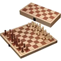 Philos Schaak Kassette Met Randbeschrijving Veld 42 mm, Koningshoogte 76 mm