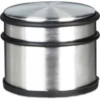 Relaxdays Deurstopper XL 1 kg deurstop rvs look, deurpuffer verchroomd zilver