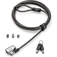 Kensington ClickSafe 2.0 - 3 in 1 Laptopslot Universeel met Sleutel - Zwart