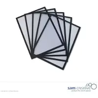 Sam Creative Whiteboard Magneetvenster A4 zwart set 5 stuks