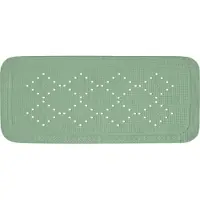 Spirella Alaska Badmat Antislip - Badkuip Mat met Antislip Pads - PVC Badmat 91 x 36 cm - Basilicumgroen