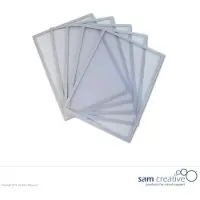 Sam Creative Whiteboard Magneetvenster A4 zilver set 5 stuks