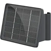 Goobay LED-wandlamp op zonne-energie met 2 witte LED's, Quadros, zwart, de huiswandlamp