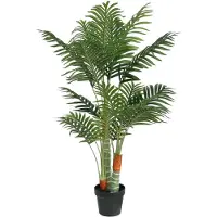 vidaXL Kunstpalmboom met 3 stammen 120 cm polypropeen groen