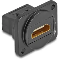 DeLOCK HDMI D-type module | HDMI2.1 (8K 60Hz + HDR) | gegoten zink | zwart