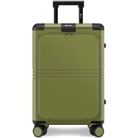 Onyx Hybrid Pro Handbagage Koffer met Voorvak 38 Liter - Gerecycled Polycarbonaat en Ritsloos Design - Reiskoffer met TSA slot en Spinner wielen - Lichtgewicht Trolley met Laptopvak - Olive Green
