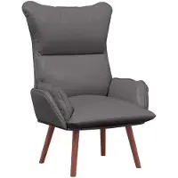 vidaXL Fauteuil Grijs 69 x 74 x 93 cm Kunstleer