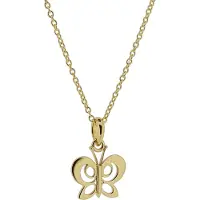Orphelia 'Butterfly' Dames 925 Sterling Zilveren Ketting met Hanger - Goud ZH-7074/1