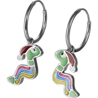 Orphelia 'Slang' Kinderen 925 Echt Zilveren Dangle Oorbellen - Zilver ZO-7454