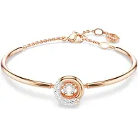 Swarovski 'Dextera' Dames Gouden Geplateerde Metalen Armband - Roze 5692259