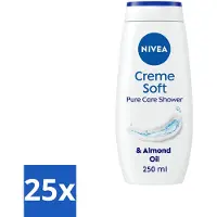 Nivea 25 x Douchecrème Soft 250 ml - Douchecrème - Hydratatie - Amandelolie - Zachte Huid - Voedend Schuim