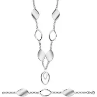 Orphelia Dames 925 Sterling Zilveren Set: Armband + Oorbellen - Zilver SET-020