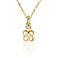 Orphelia Dames 925 Sterling Zilveren Ketting met Hanger - Goud ZH-6032/2
