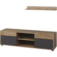 Vicco Woonwand Berno Eik goud/antraciet 2 delen, Model 57825