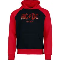 AC/DC Trui met capuchon - Logo - M tot 3XL - voor Mannen - zwart-rood | Maat M