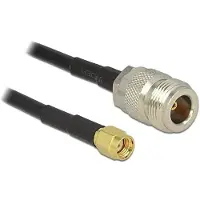DeLOCK N (v) - RP-SMA (m) kabel - LMR195/RF195 - 50 Ohm / zwart - 1 meter