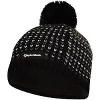 TaylorMade Ladies Bobble Beanie - Zwart