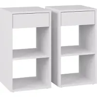 Vicco Dany Nachtkastje – Set van 2 Wit