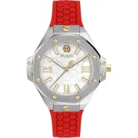 Philipp Plein Analoog horloge rood / zilver