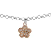 Orphelia 'Nixie' Dames 925 Sterling Zilveren Armband - Zilver/Roze ZA-7377