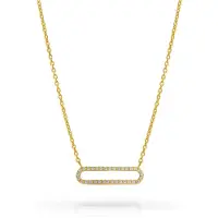 Orphelia 'Charm' Dames 925 Sterling Zilveren Ketting - Goud ZK-7563/G