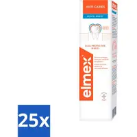 Elmex 25 x Tandpasta Anti-Cariës Gentle White 75 ml - Anti Cariës - Whitening - Tandpasta - Gaatjes - Remineralisatie