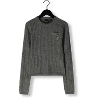 NIK&NIK Meisjes Tops & T-shirts Xia Cable Top - Grijs - Maat 164