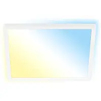 Briloner LED-paneel Tava A, dimbaar, wit / opaal, Werkkamer / Kantoor, Kunststof, LED plafondlamp