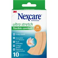 3M Nexcare Ultra Stretch Comfort Flexible Band pleister | 4-Way stretch | Gewatteerd | Op maat knipbaar | 6cm x 10cm 10 St Pleister